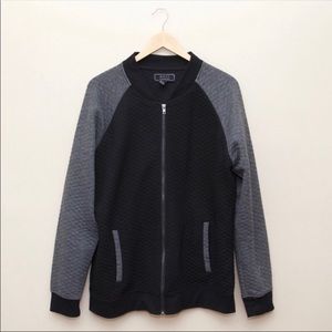 Forever 21 Men color block bomber jacket